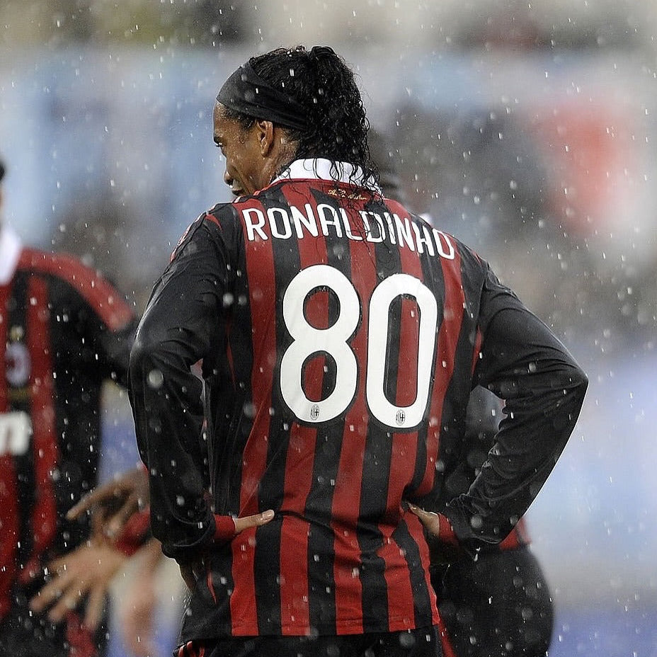 AC Milan Local 09/10 Manga Larga - Ronaldinho 80